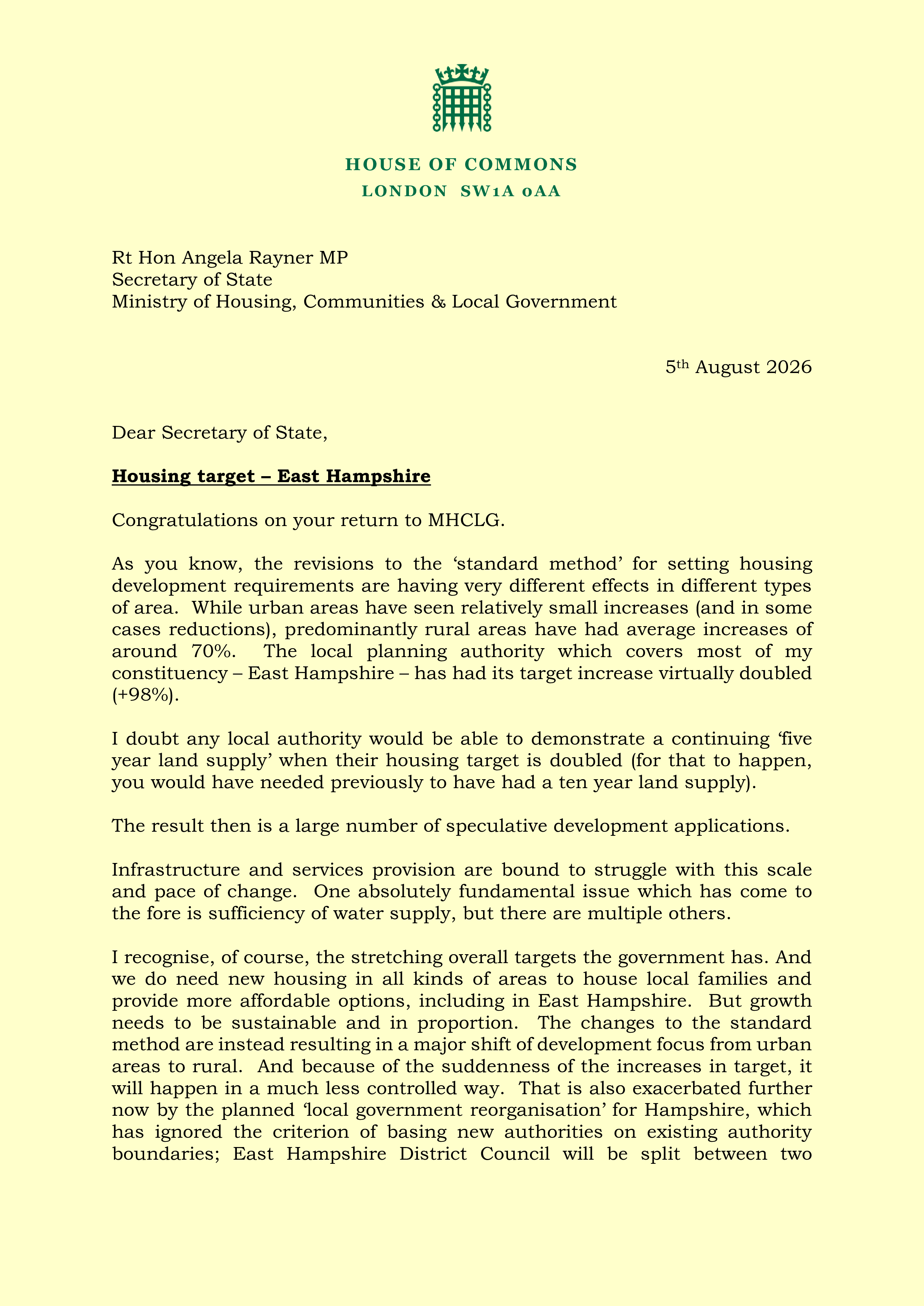letter to angela rayner