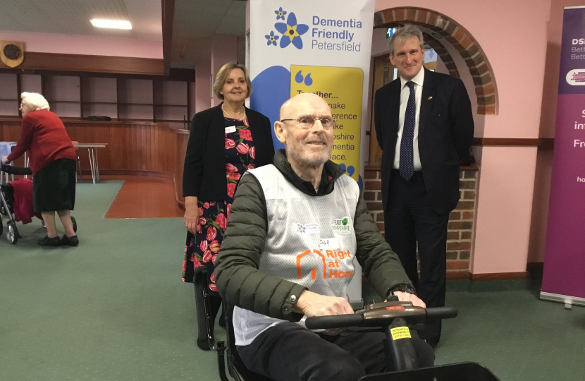 With the late Jeff Williams at Dementia Friendly Festival