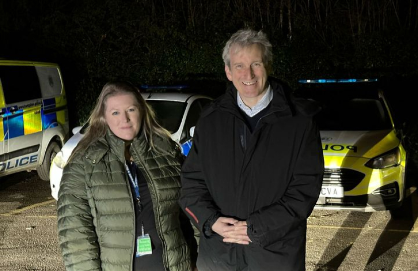 Damian with Donna Jones