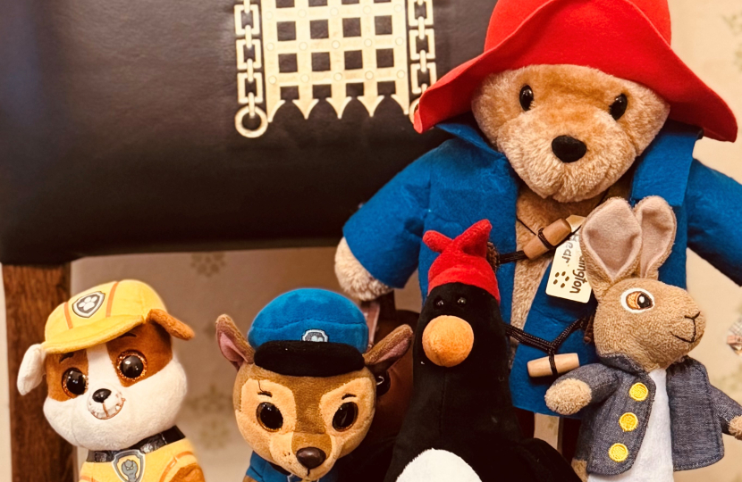 teddies in parliament