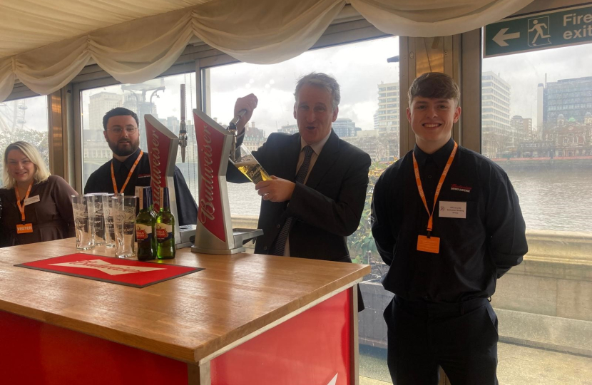 Damian at an apprenticeships event in parliament