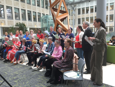 Dementia friendly choir at MoJ