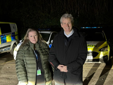 Damian with Donna Jones