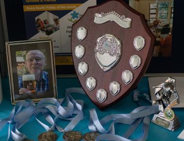 Dementia walking football trophy