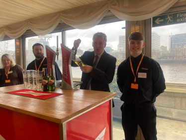 Damian at an apprenticeships event in parliament