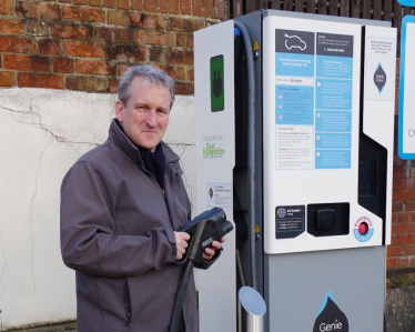 Damian at charging point