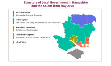 Structure of Local Government in Hampshire and the Solent from May 2028